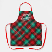 Tablier Red and green holiday plaid (Recto)