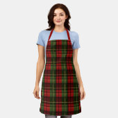 Tablier Red And Green Plaid Tartan Pattern (Porté)