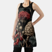 Tablier Red Berries and Exotic Seed Pods on Black (Insitu)