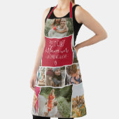 Tablier Red Best chef et grand-mère grille de collage phot (Insitu)