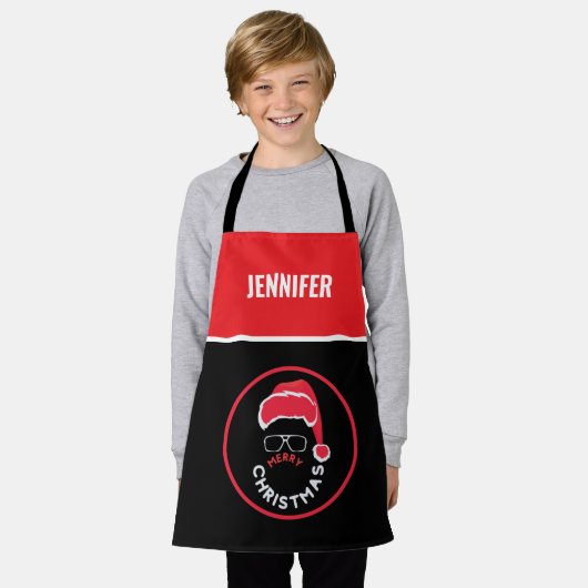 Tablier Red Black Noël (Porté)