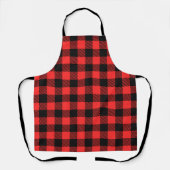 Tablier Red Buffalo plaid (Recto)