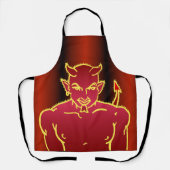 Tablier Red Devil souriant (Recto)