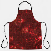 Tablier Red Disco Style Squares Valentine Pattern (Recto)