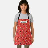 Tablier Red Elmo face au Motif (Insitu)