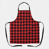 Tablier Red Flannel Buffalo Check Motif (Recto)