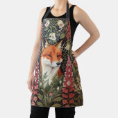 Tablier Red Fox et Foxgloves William Morris Inspiré (Insitu)