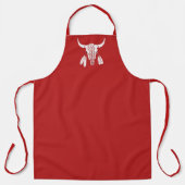 Tablier Red Ghost Dance Buffalo cuisinier rouge apron (Recto)