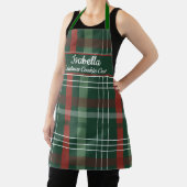 Tablier Red Green Buffalo Plaid Personalized Christmas (Insitu)