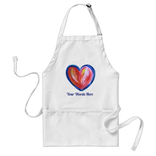 Tablier Red Heart avec Hope Art Custom Apron (Devant)