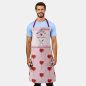 Tablier Red Heart Lollipop – Valentine Candy Illustration (Porté)