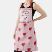 Tablier Red Heart Lollipop – Valentine Candy Illustration (Insitu)