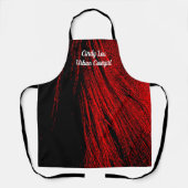 Tablier Red Horse Mane Abstrait Apron (Recto)