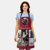 Tablier Red là où tout a commencé Couples Photo Collage (Porté)