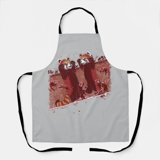Tablier Red Panda Fury (Recto)