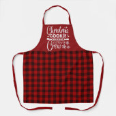 Tablier Red Plaid Christmas Cookie Baking Crew (Recto)