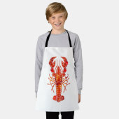 Tablier Red polygonal lobster (Porté)