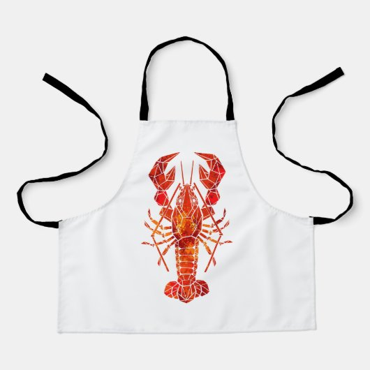 Tablier Red polygonal lobster (Recto)