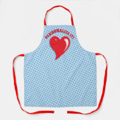 Tablier Red Pop Art Heart (Recto)