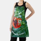 Tablier Red Poppy Flower Macro Art: Kitchen Apron (Insitu)