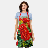 Tablier Red Roses Apron (Porté)