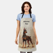 Tablier Red Rust Brown Doberman Pinscher Dog (Porté)