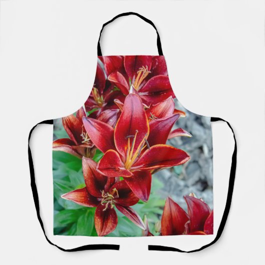 Tablier Red Stargazer Lily (Recto)