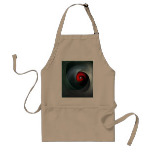 Tablier Red Swirl Artistique moderne Art Abstrait Motif #1