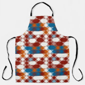 Tablier red white blue and orange geometric (Recto)