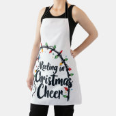 Tablier Reeling in Christmas Joyeux Rod de pêche Lumières  (Insitu)