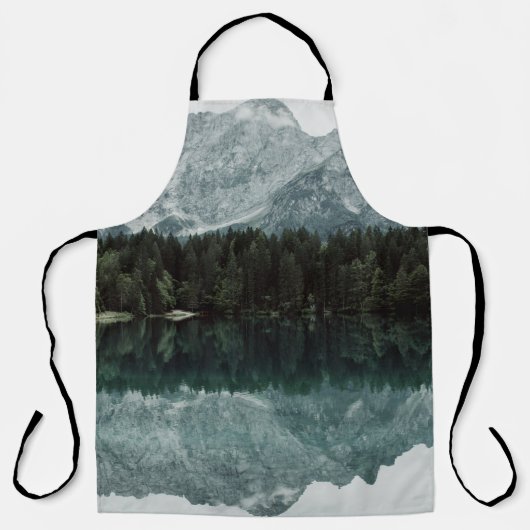 TABLIER RÉFLEXIONS SUR LES ARBRES SUR LE LAC (Recto)