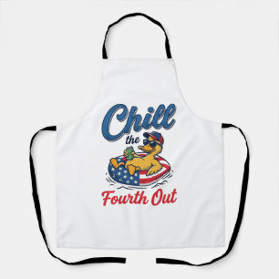 Tablier Refroidir le quatrième design de t-shirt de canard