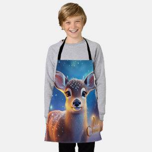 Tablier Reindeer avec Joyeux voeux de Noël