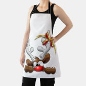 Tablier Reindeer Puzzled drôle Caractère de Noël (Insitu)