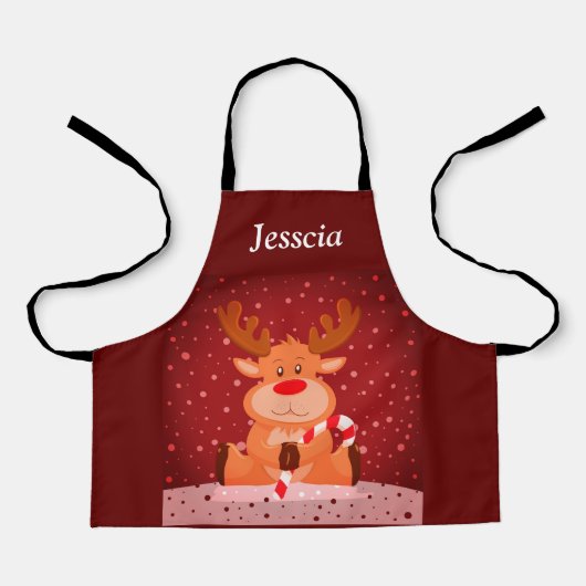 Tablier Reinder de Noël (Recto)