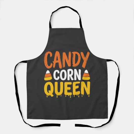 Tablier Reine Candy Corn Graphique Halloween_1 (Recto)