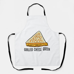 Tablier Reine de Fromage Grillé Drôle de Fromage Grillé
