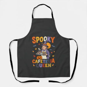 Tablier Reine de la cantine d'Halloween