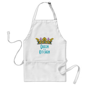 Tablier Reine de la cuisine avec la couronne