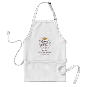 Tablier Reine de la cuisine conception de nom personnalisé