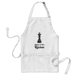 Tablier Reine de la pièce d'échecs de cuisine