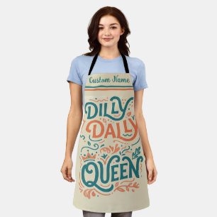 Tablier Reine Dilly Dally   Cadeau de cuisine drôl