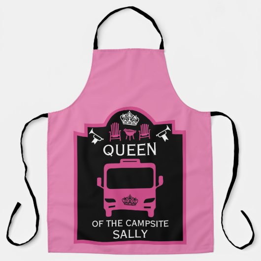Tablier Reine Du Camping (Recto)