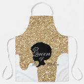 Tablier Reine noire de la cuisine  (Recto)