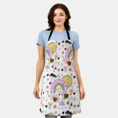 Tablier Reines ABEILLES Mignonnes Copines, Bébé Fille, Cad (Porté)