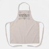 Tablier Réinventer l'auto-amusant avec le Motif de test (Recto)