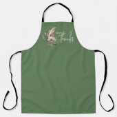 Tablier Remerciements Boho Fall Floral Thanksgiving (Recto)