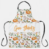 Tablier REMERCIER Automne Automne Citrouille & Feuille (Recto)