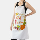 Tablier Remerciez Thanksgiving Citation Automne Citrouille (Insitu)