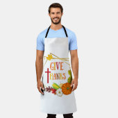 Tablier Remerciez Thanksgiving Citation Automne Citrouille (Porté)